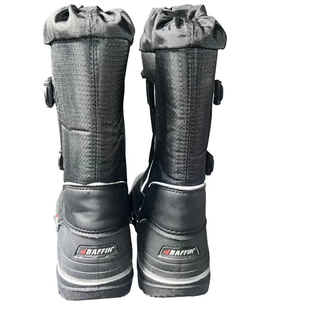Baffin Cedar Junior SNTR-J027 Black Winter Snow Boots Youth Size 5 Polar Proven